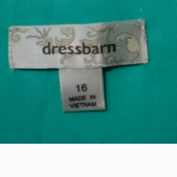 Dress Barn turquoise ombre floralhi-lo hem midi dress - Picture 4 of 6